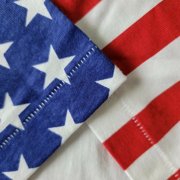 Vintage 90s Youth S M L Cal Cru Stars Stripes Single Stitched Sleeve T Shirt USA - Picture 6 of 10